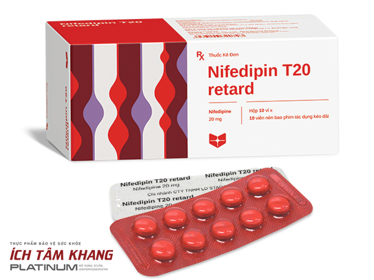 Thuốc chẹn kênh canxi Nifedipin được sử dụng trong điều trị đau tim